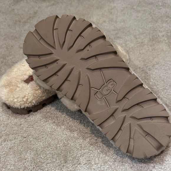 UGG Cream Shearling Slippers - Picture 4 of 5